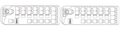 マイクロ光バス　座席表