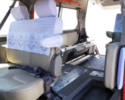 福祉タクシー車内